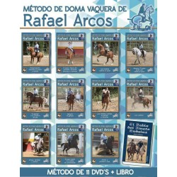 A) Metodo Doma Vaquera Rafael Arcos. 11 DVDs + 1 Libro El Habla del Jinete Andaluz