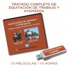 PENDRIVE EQUITACION DE TRABAJO Y AVANZADA 10 CA´PITULOS + 3 LIBROS
