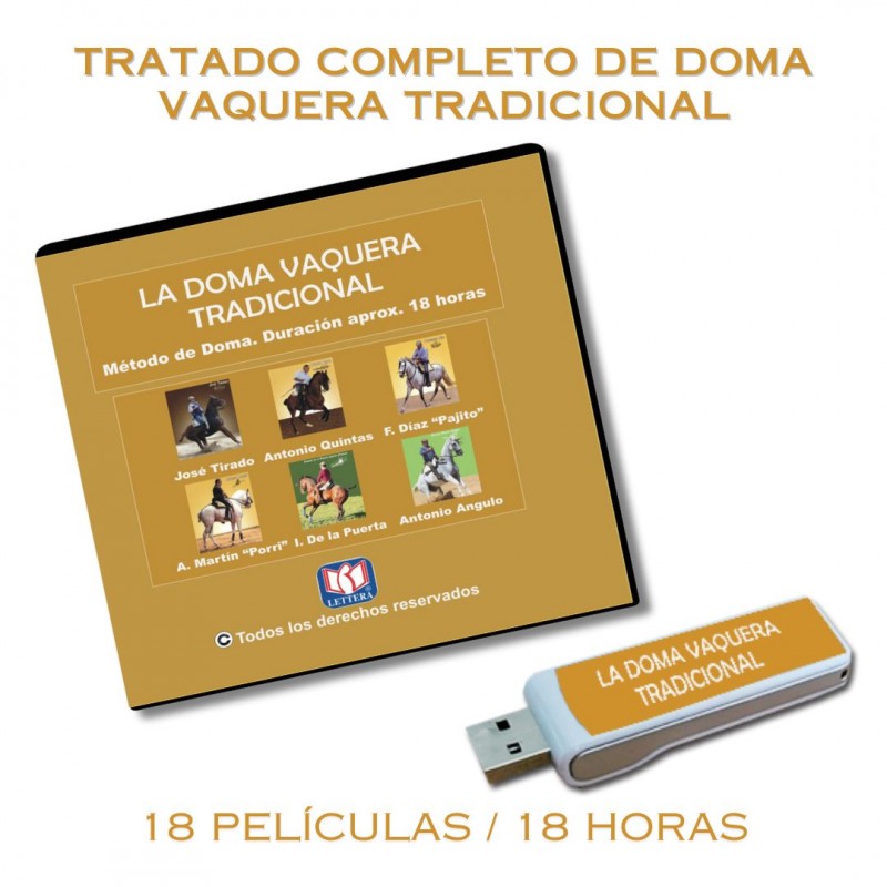 MÉTODO COMPLETO LA DOMA VAQUERA TRADICIONAL 18 CAPÍTULOS + 3 LIBROS