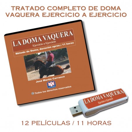 TRATADO COMPLETO DE DOMA VAQUERA EJERCICIO A EJERCICIO 12 PELÍCULAS
