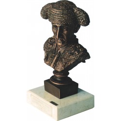 BUSTO TORERO. MANOLETE RESINA TERMINACIÓN COBRE