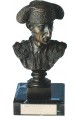 BUSTO TORERO. MANOLETE DE BRONCE