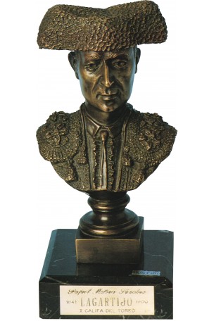 BUSTO TORERO. LAGARTIJO BRONCE